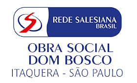 logo da obra social dom bosco na horizontal com as cores branco, azul e vermelho